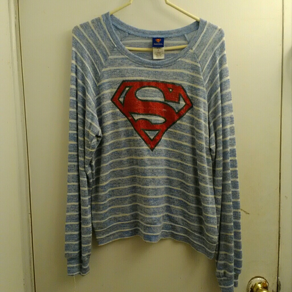 Striped superman sweater